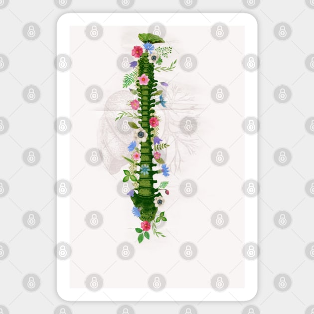 Floral Spine Magnet by Sybille